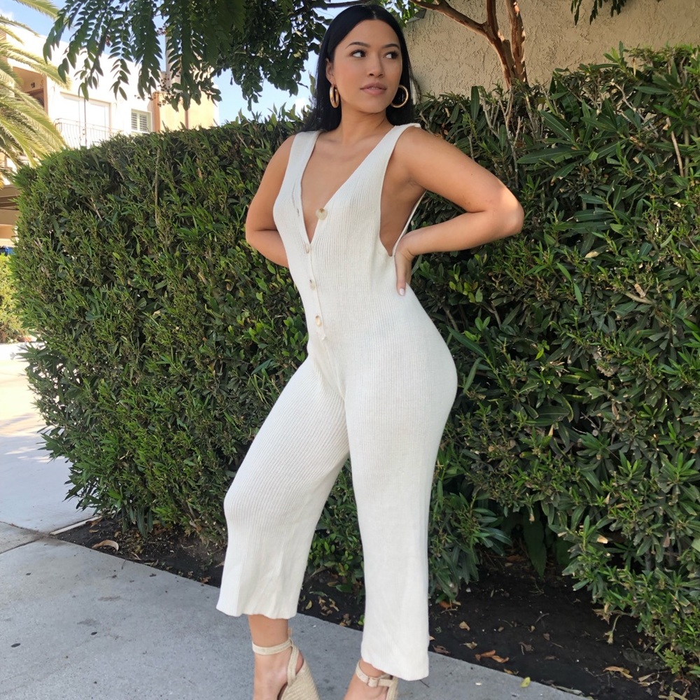Golden hour net jumpsuit
